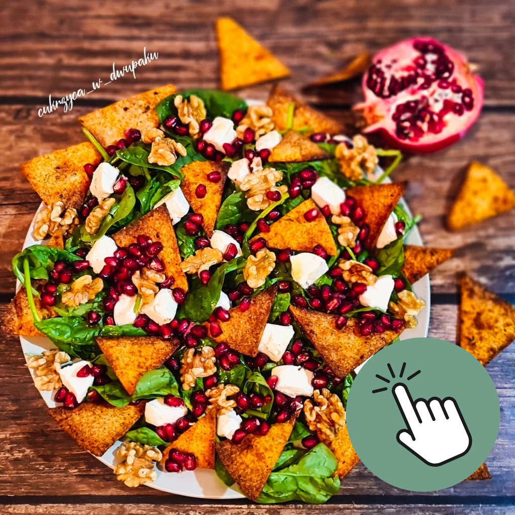 Sałatka z chipsami z tortilli pełnoziarnistej